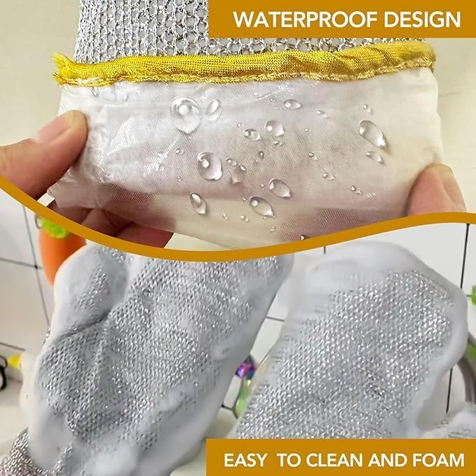Multipurpose Steel Cleaning Gloves for Dishwashing & Tough Scrubbing