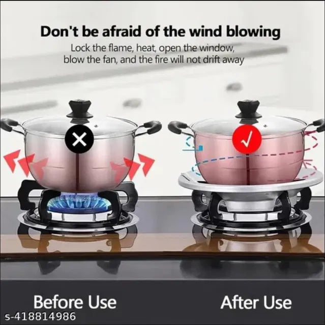 2-Piece Gas Stove Burner Support Ring Set for Stable & Efficient Cooking
