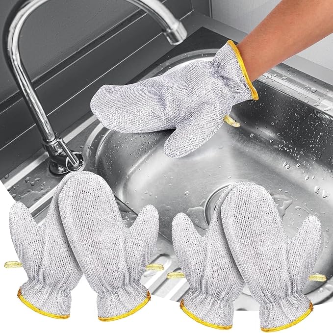 Multipurpose Steel Cleaning Gloves for Dishwashing & Tough Scrubbing