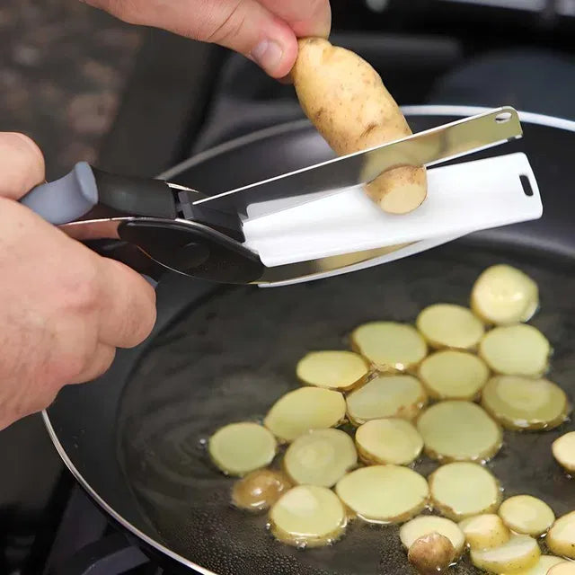 2-in-1 Smart Cleaver Cutter Kitchen Knife & Chopping mini Board