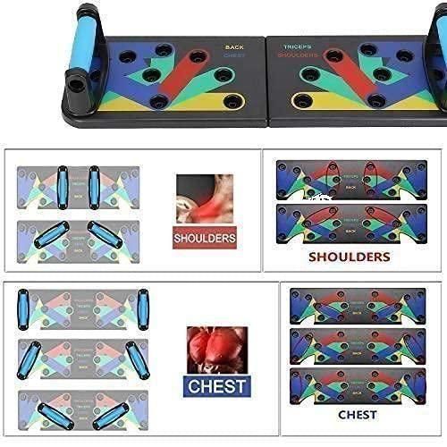 14-in-1 Push-Up Board with Strong Grip Handles for Full Body Workout