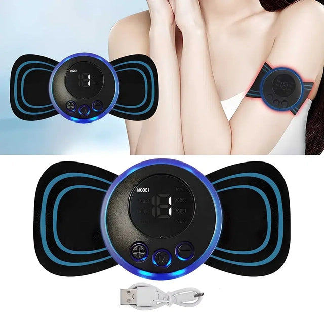 Rechargeable Mini Electric Massager with 8 Massage Modes & 19 Intensity Levels
